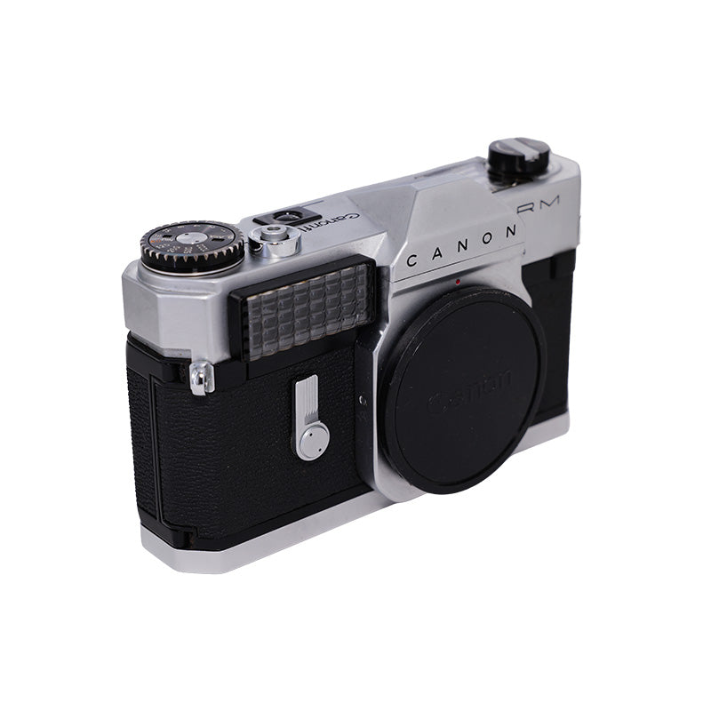 Canon Canonflex RM set ovenfra bagfra med optrækshåndtag og serienummer 175246