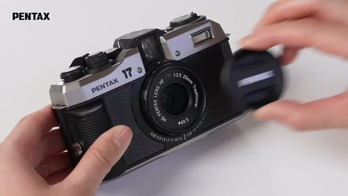 Pentax 17 Sølv Analog Kamera