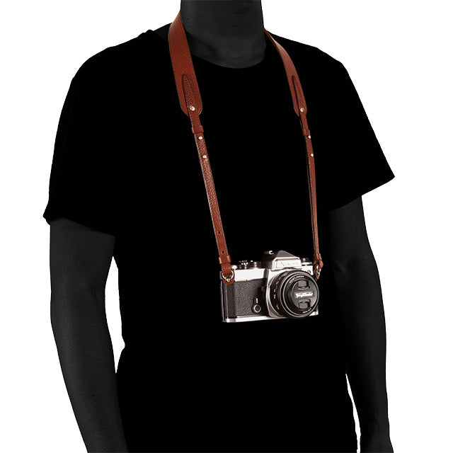 ARTISAN & ARTIST ACAM-284 Italian Leather Strap Brun