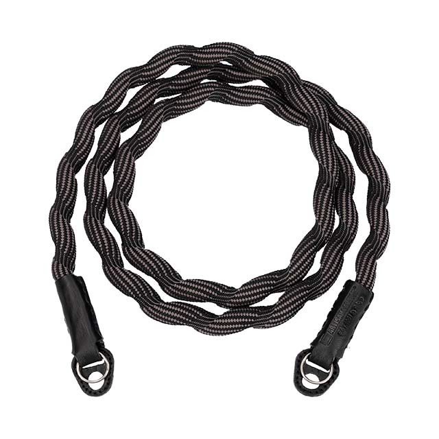 ARTISAN & ARTIST ACAM-708 Spiral Cord Strap Sort / Grå Lang Version
