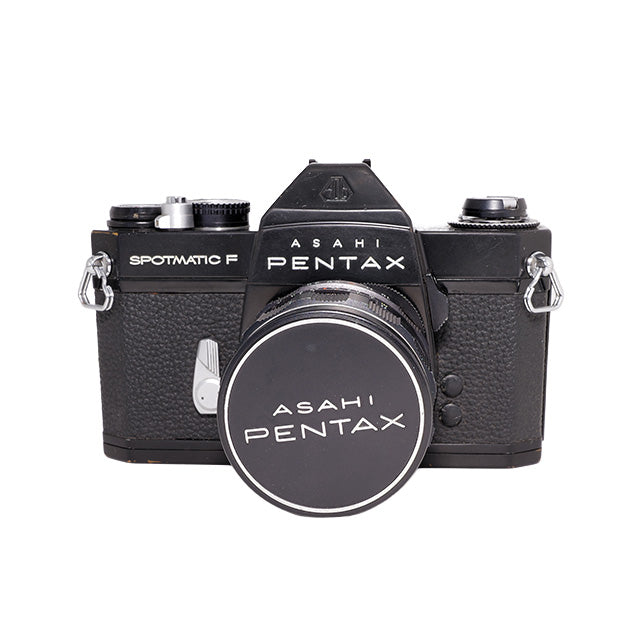 Asahi Pentax Spotmatic F Sort + Takumar 28mm F/3.5 + Takumar 135mm F/3.5