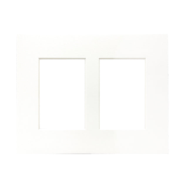 Focus Passepartout 24x30 / 2 x 10x15 cm Hvid