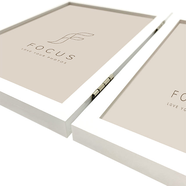 Focus Willow Dobbeltramme 10x15 cm Hvid