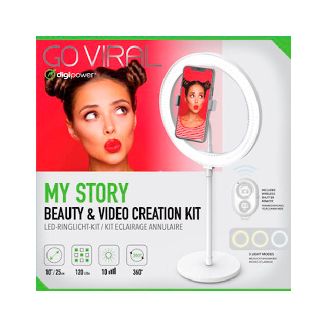 Digipower My Story 10" Ringlys Med Fjernbetjening