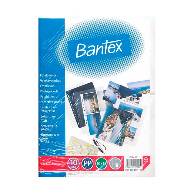 Bantex Fotolommer 2122 10x15 Hvid