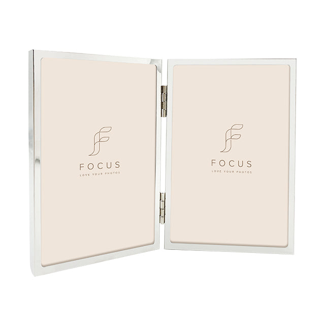 Focus Iris Sølv Aluramme 2 x 13x18 cm