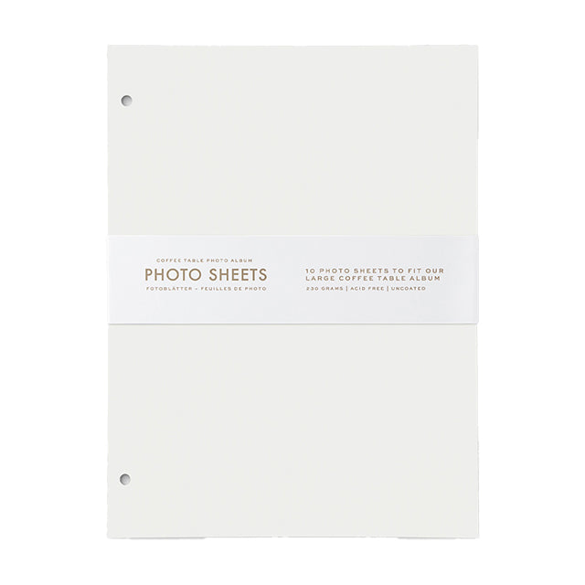 Printworks Coffee Table Refill Paper 10 pk. Large Hvid