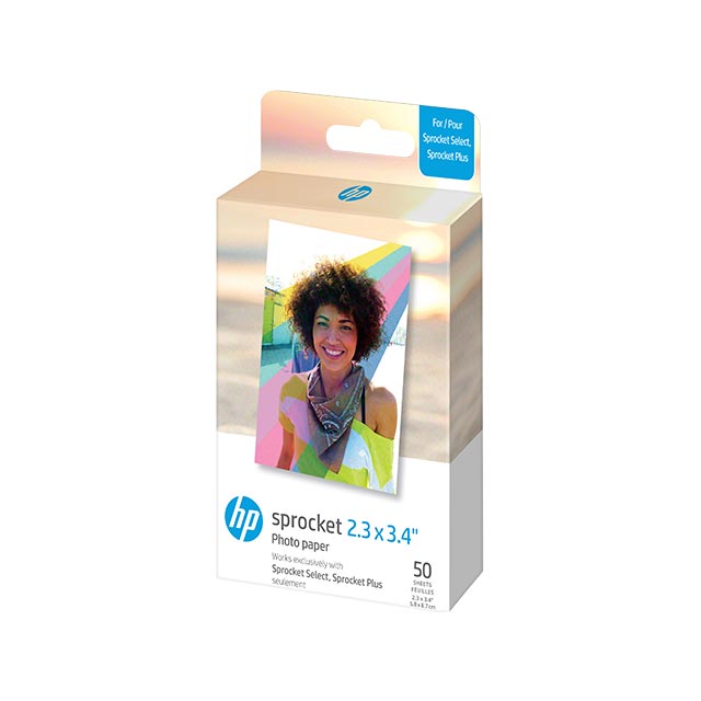 HP Sprocket Zinkpapir 2,3x3,4" 50-pk