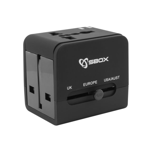 Sbox Universal Rejseadapter M/USB Udgang
