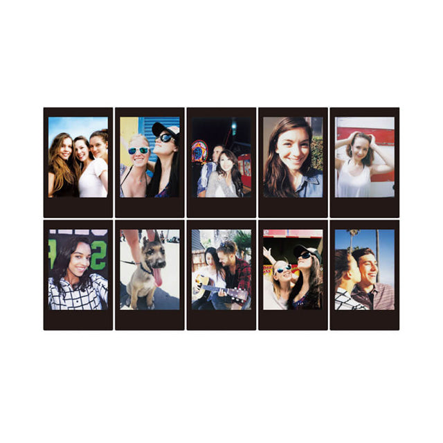 Fujifilm Instax Mini Film Sort Ramme 1x10 stk