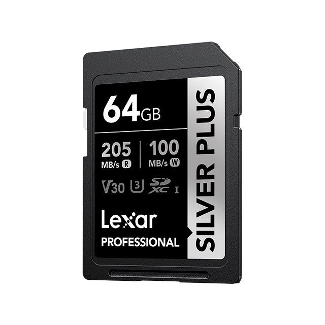 Lexar Professional SDXC 64GB Silver Plus UHS-I