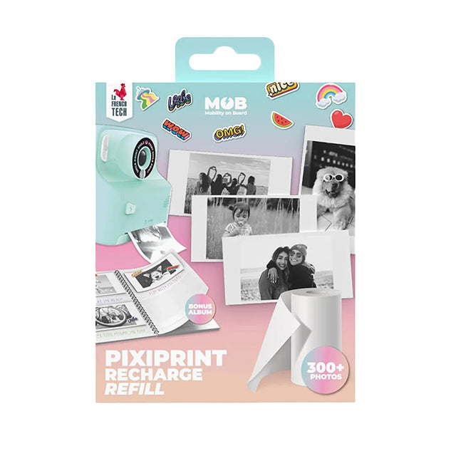 MOB Pixiprint Papir 4 Ruller Inkl Stickers