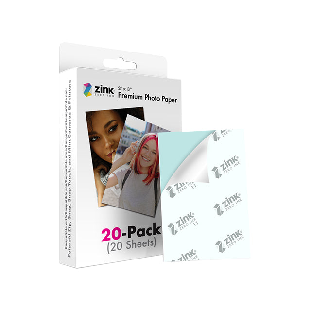 Polaroid Zink Papir 2x3" 20-pk