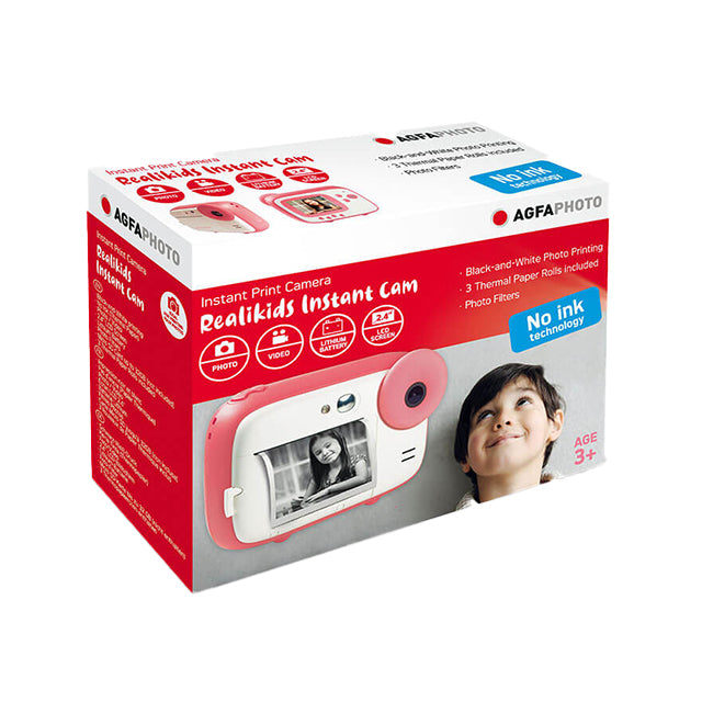 Agfa Realikids Instant Print Kamera Rosa