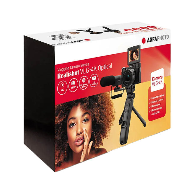 Agfa Realishot Vlogging Kamera 5x Optisk Zoom