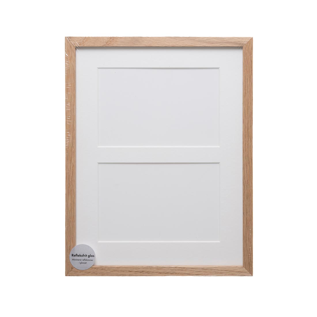 ADJ 2071 Massiv Eg 2 x 10x15 cm m/Hvidt Passepartout