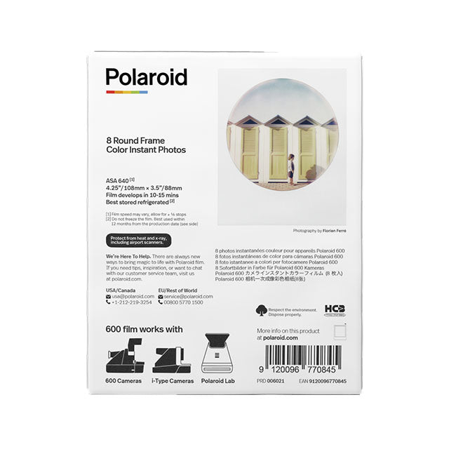 Polaroid 600 Farvefilm Rund Ramme
