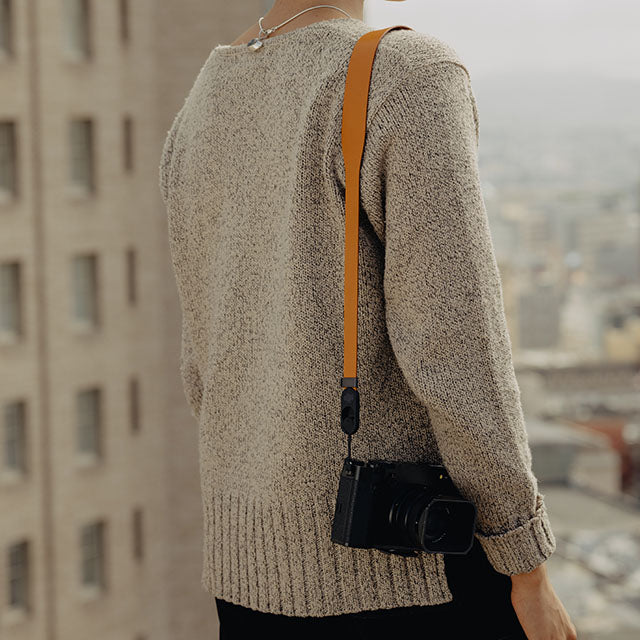 Peak Design Form Leather Kamerarem Amber Kort Version