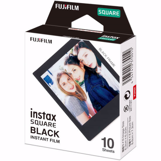 Fujifilm Instax Square Film Sort 1x10 stk