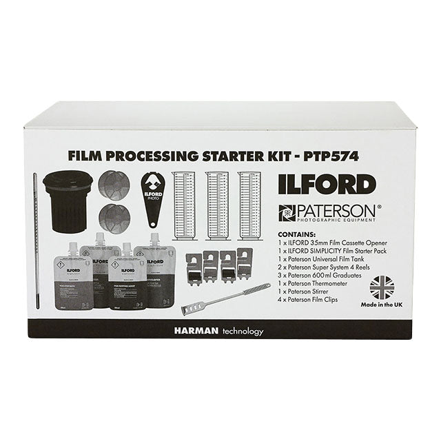 Ilford + Paterson Filmfremkalder Kit