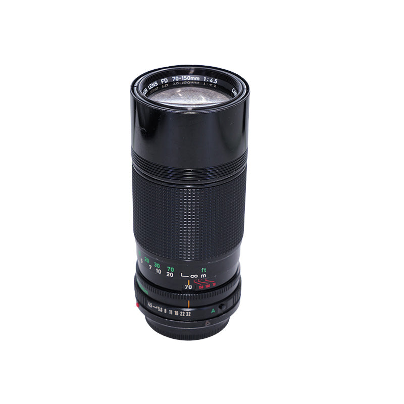 Brugt Canon New FD 70-150mm f/4.5 telezoom set fra siden