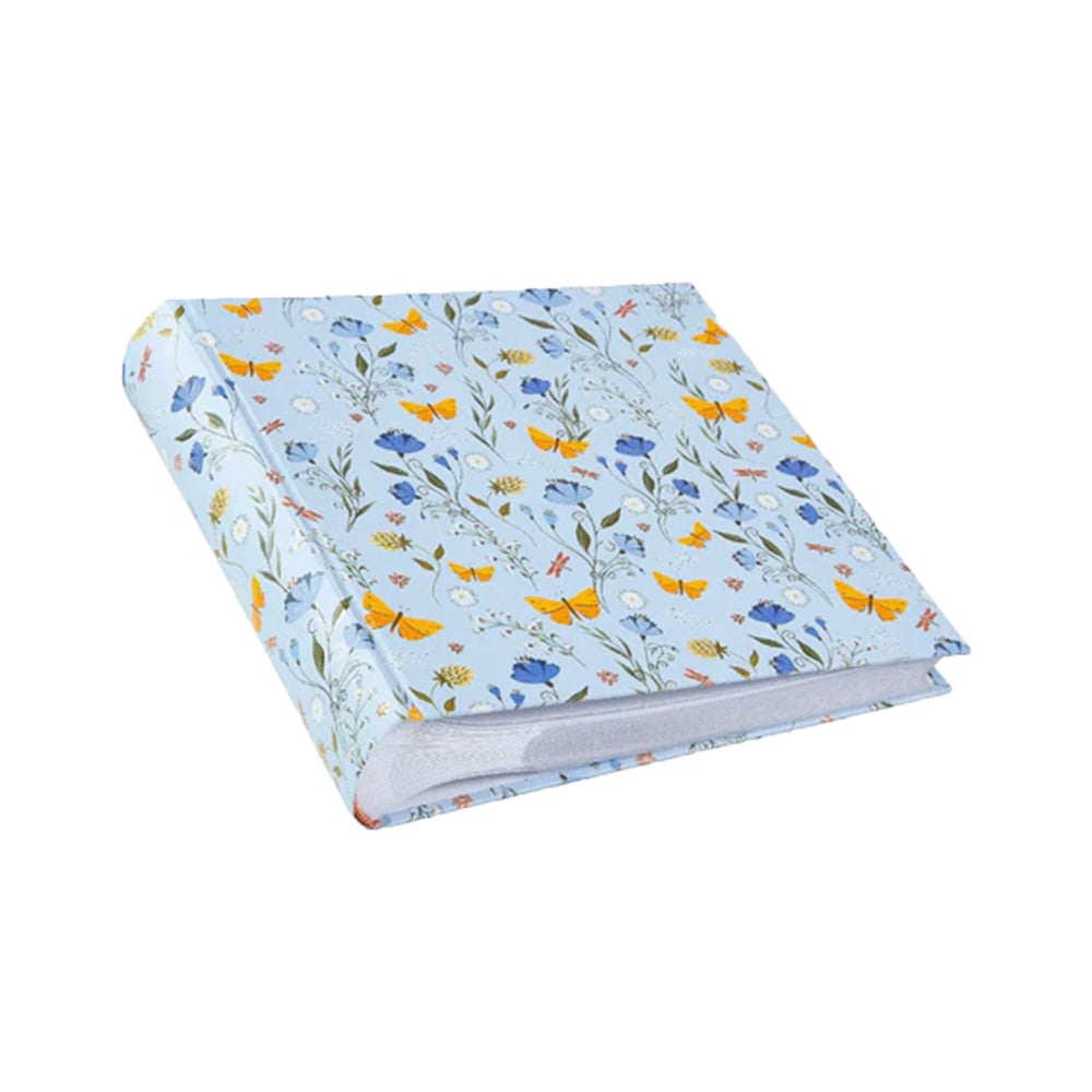 Cover og ryggen på det blå Secret Garden album med blomstermotiv
