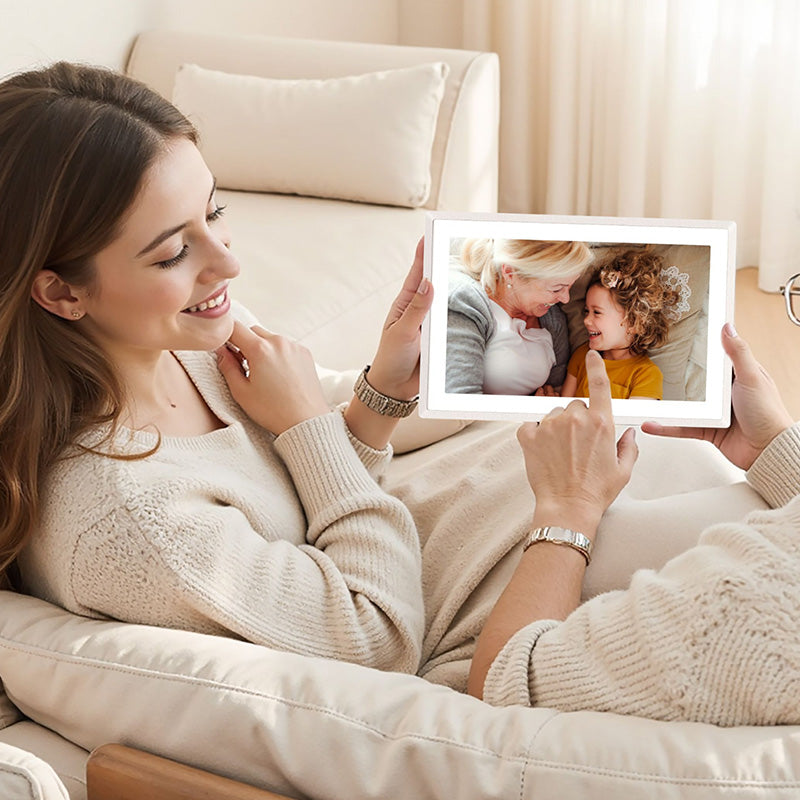 Lexar Pexar Digital Picture Frame 11" 2K WiFi 32GB Sand
