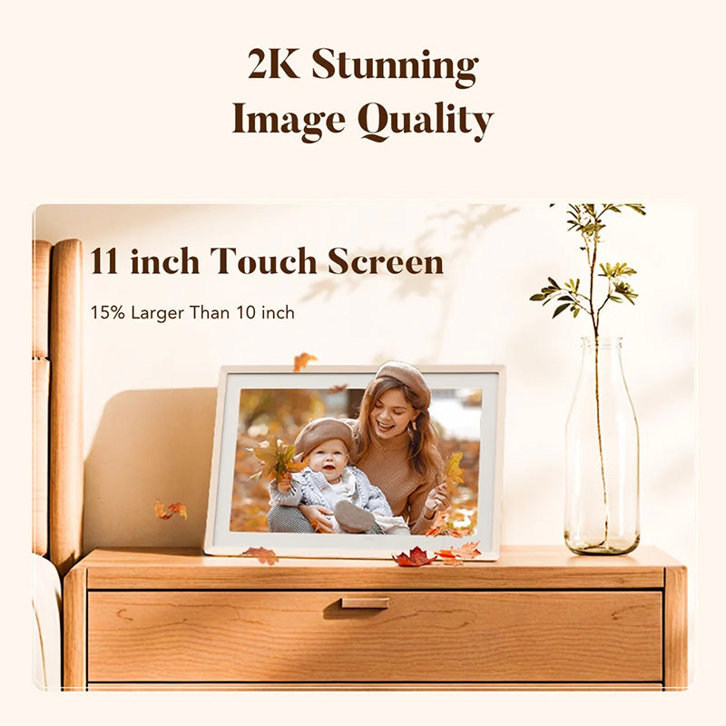 Lexar Pexar Digital Picture Frame 11" 2K WiFi 32GB Sand