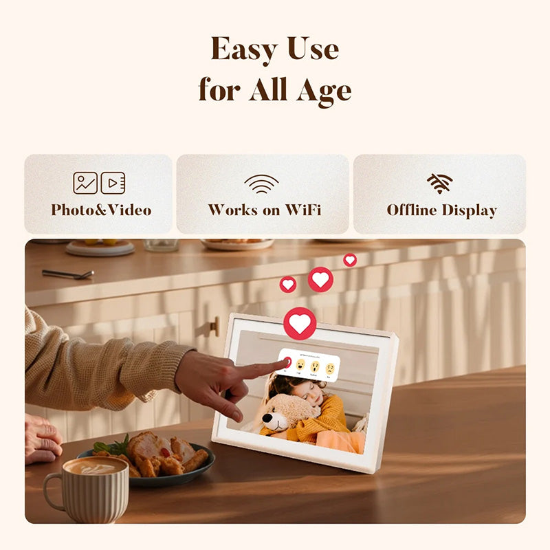 Lexar Pexar Digital Picture Frame 11" 2K WiFi 32GB Sand