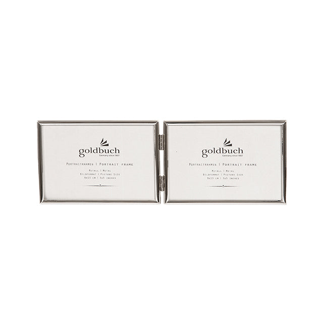 Goldbuch Fine Aluramme 2 x 9x13 cm Vandret Sølv 