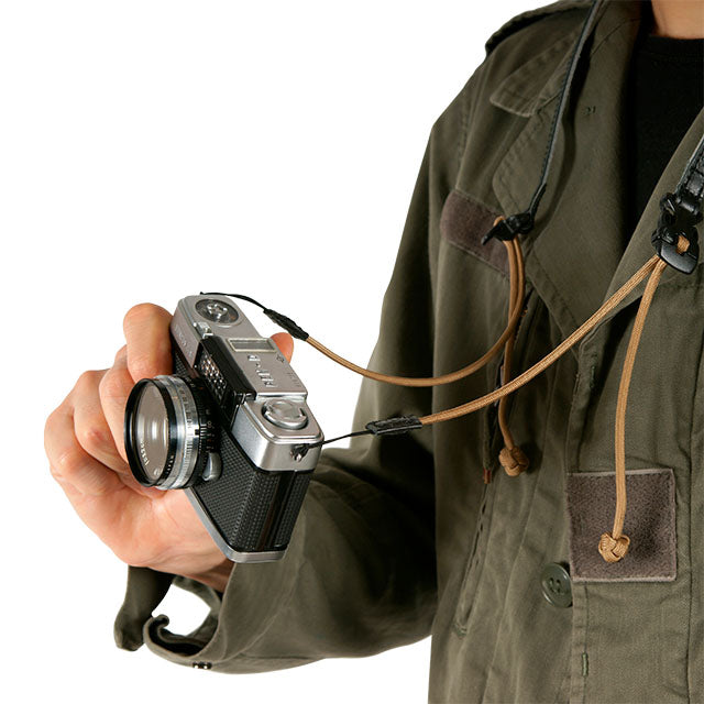 ARTISAN & ARTIST ACAM-P12 Flynn Camera Paracord Strap w/adjust Tan
