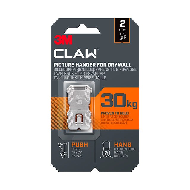 3M Claw Hook Billedophæng Gipsvæg <30 kg