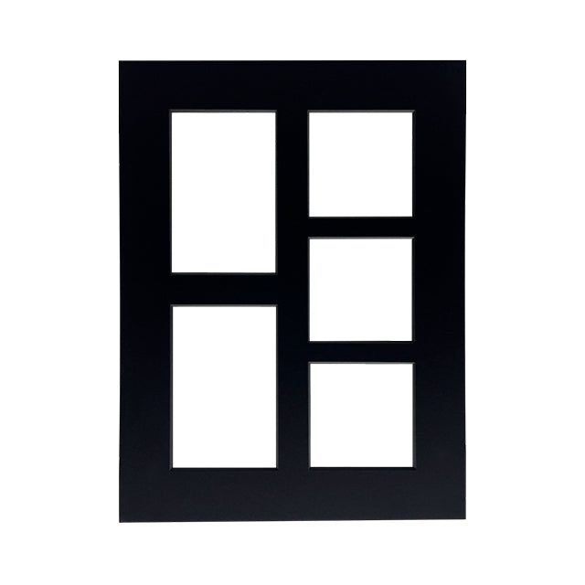 Focus Passepartout 30x40 / 2 x 10x15 / 3 x 10x10 cm Sort