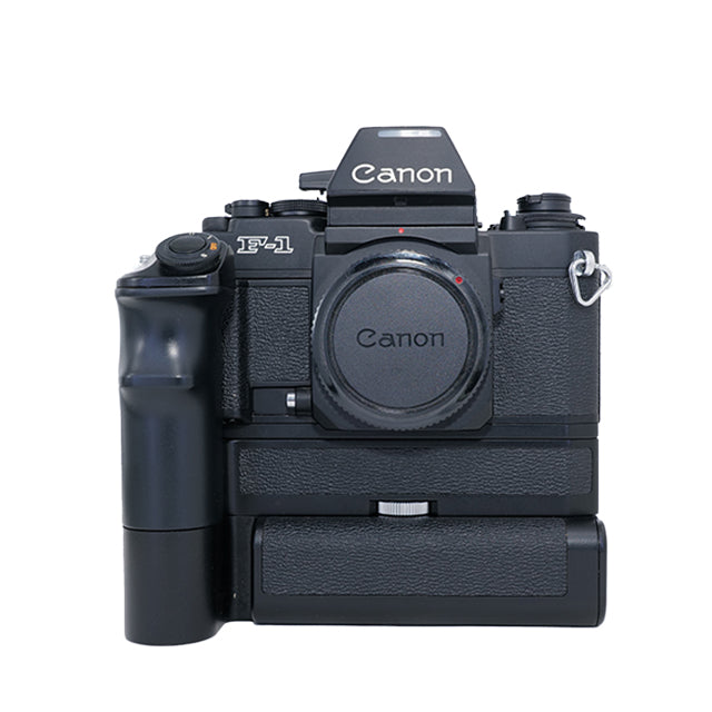 Brugt Canon F-1 New + AE Motor Drive + Battery Pack FN
