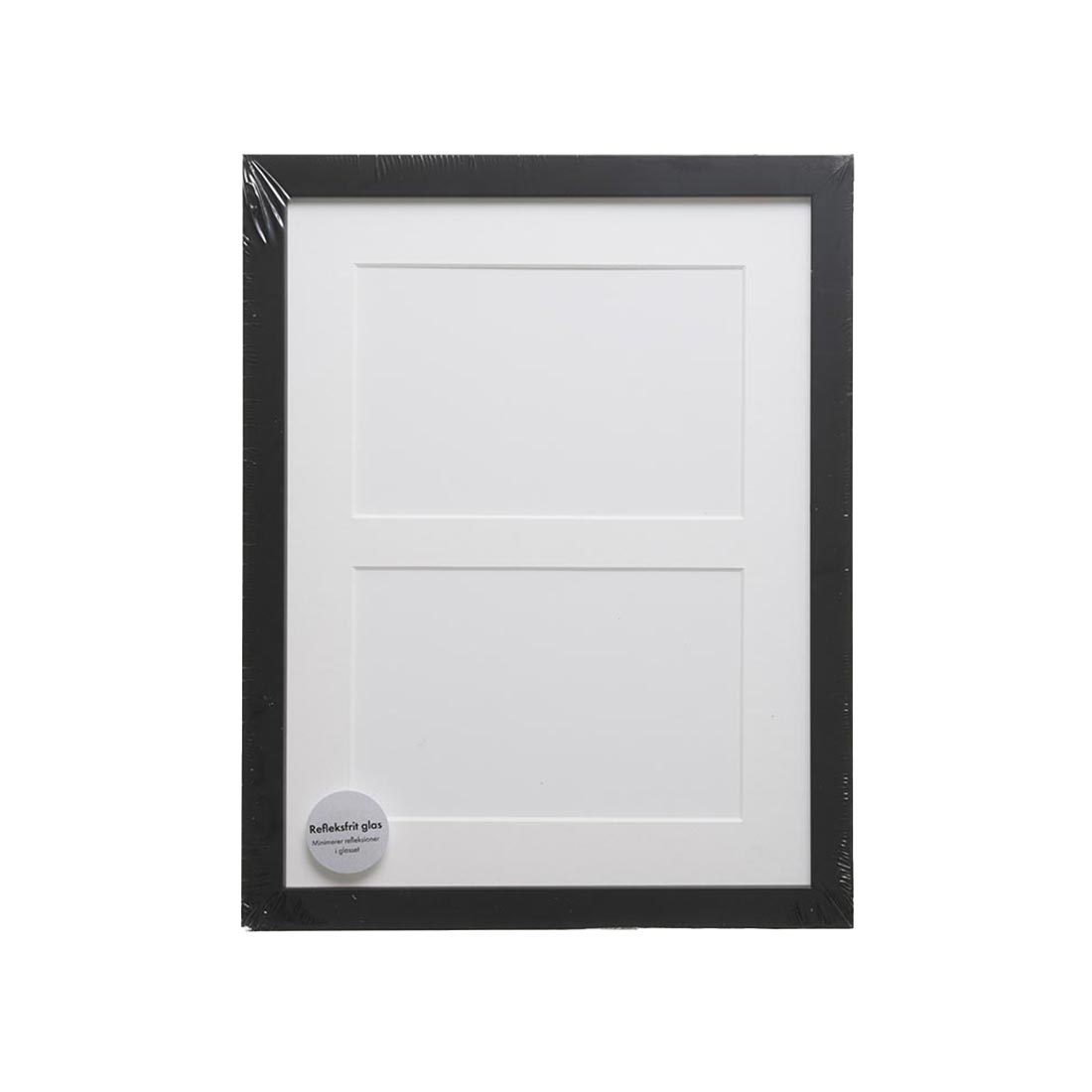 ADJ 2093 Træramme Sort 2 x 10x15 cm m/Hvidt Passepartout