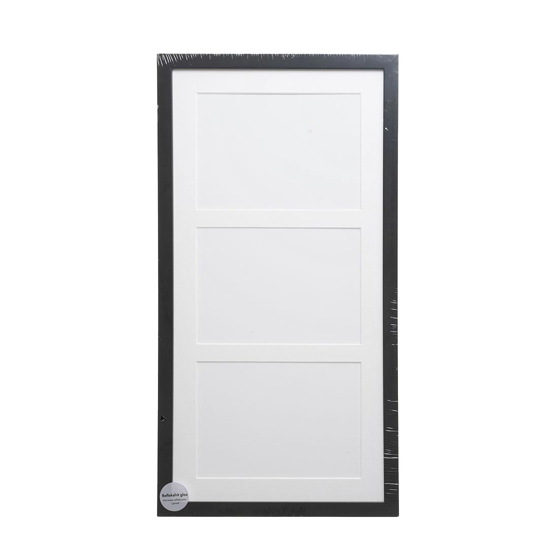 ADJ 2093 Træramme Sort 3 x 9x12 cm m/Hvidt PP.
