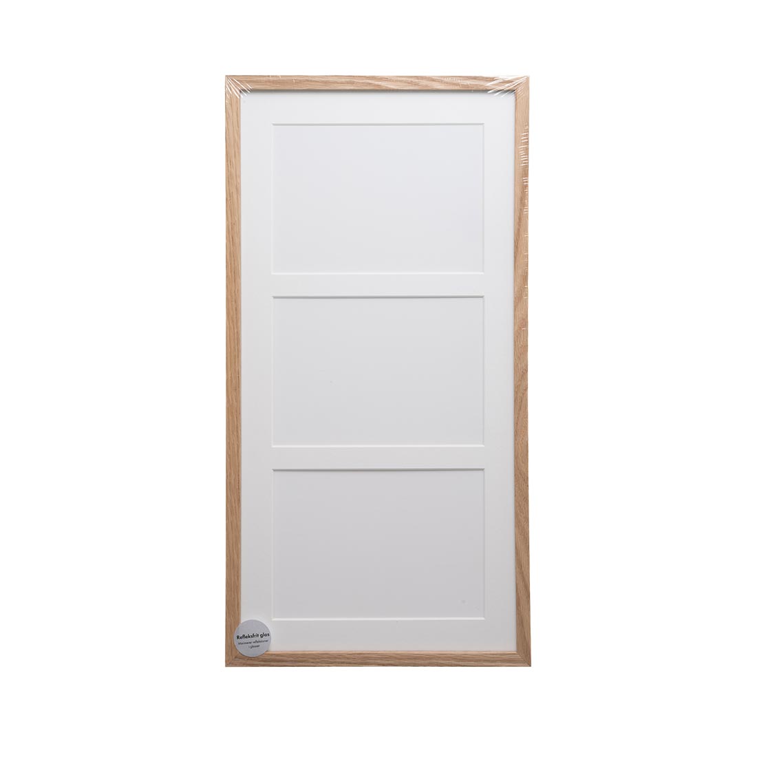 ADJ 2071 Massiv Eg 3 x 9x12 cm m/Hvidt PP.