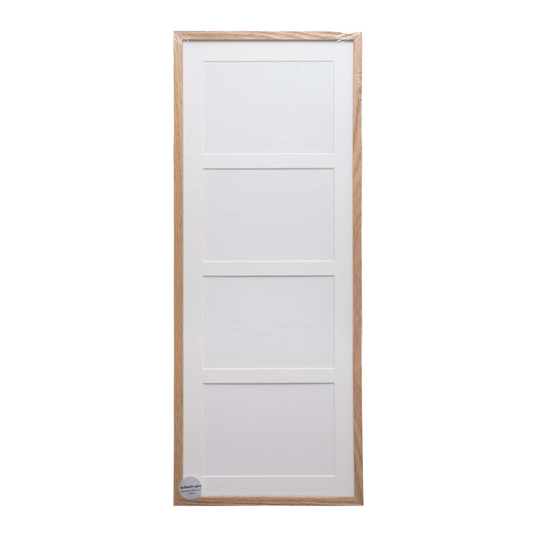 ADJ 2071 Massiv Eg 4 x 9x12 cm m/Hvidt PP.