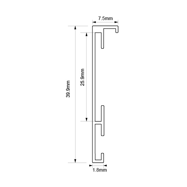 Focus Aster Box Sort Aluramme 40x50 / 30x40 cm