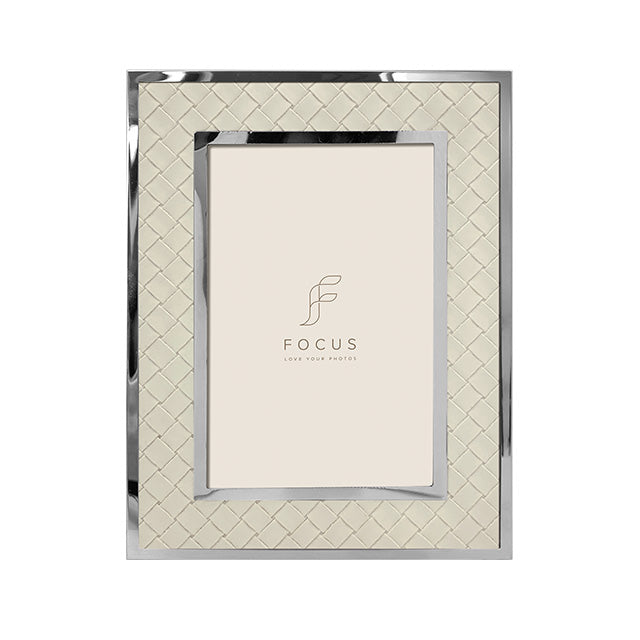 Focus Camellia Hvid Aluramme 10x15 cm