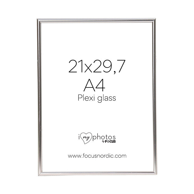 Focus Can-Can Aluminium 21x29,7 (A4) Sølv Plexiglas