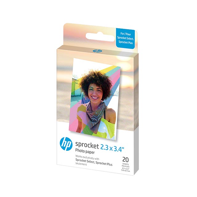 HP Sprocket Zinkpapir 2,3x3,4" 20-pk