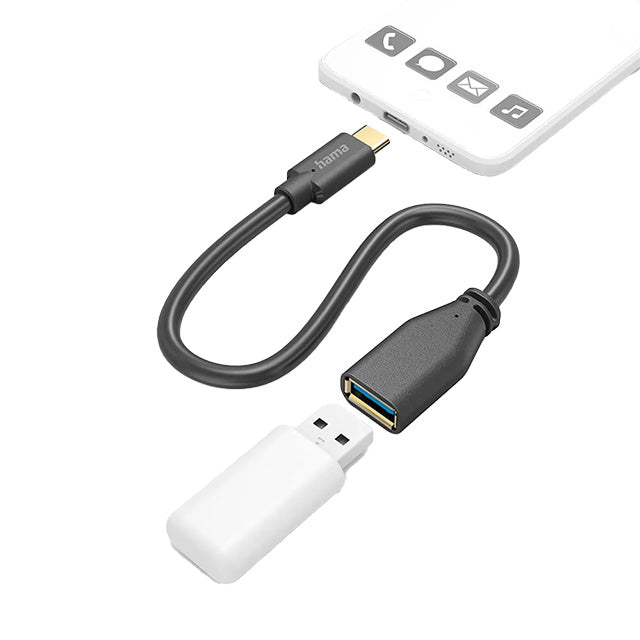 Hama OTG Kabel USB-C til USB-A