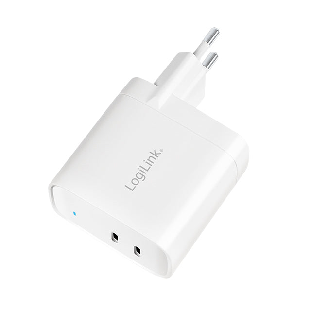 Logilink Oplader 220V 2 x USB-C 65W 