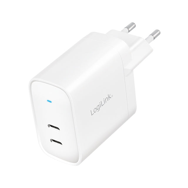 Logilink Oplader 220V 2 x USB-C 65W 