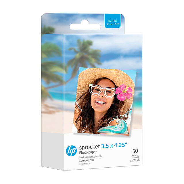 HP Sprocket Zink paper 3,5x4,25 50-pk 