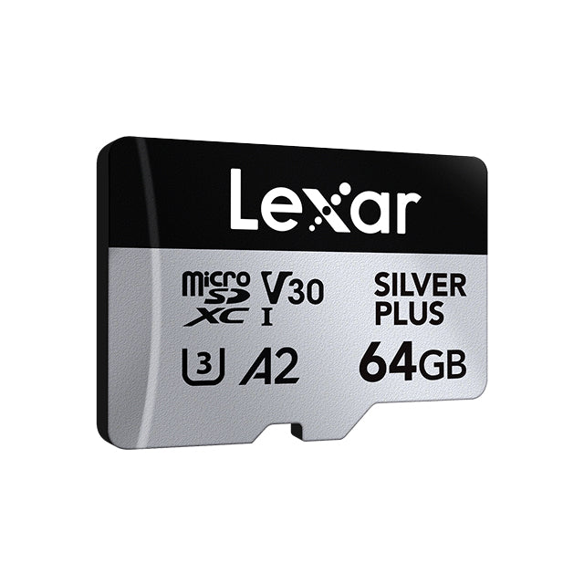 Lexar Professional MicroSDXC 64GB Silver Plus UHS-I