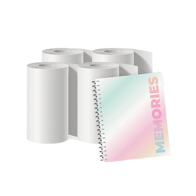 MOB Pixiprint Papir 4 Ruller Inkl Stickers