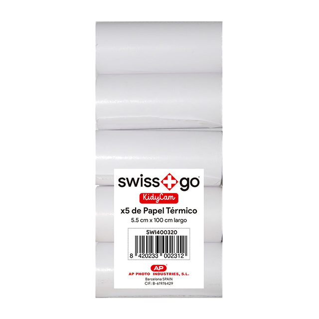 Swiss Go KidyCam Papir 5 Ruller