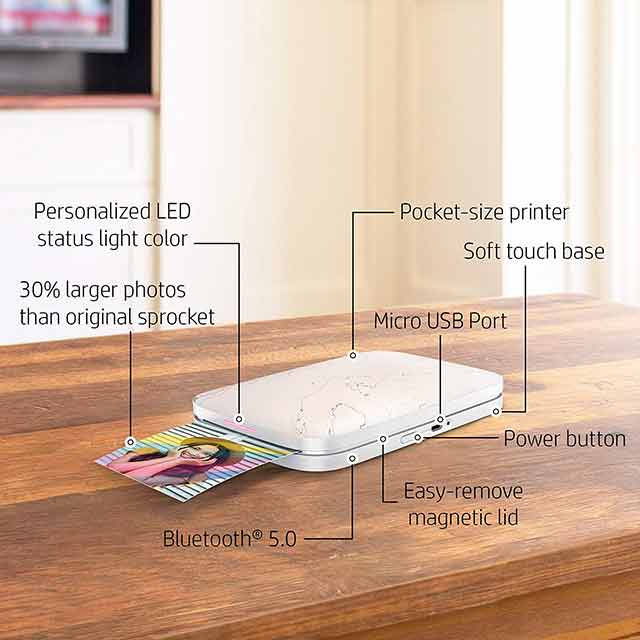 HP Sprocket Select Eclipse Printer